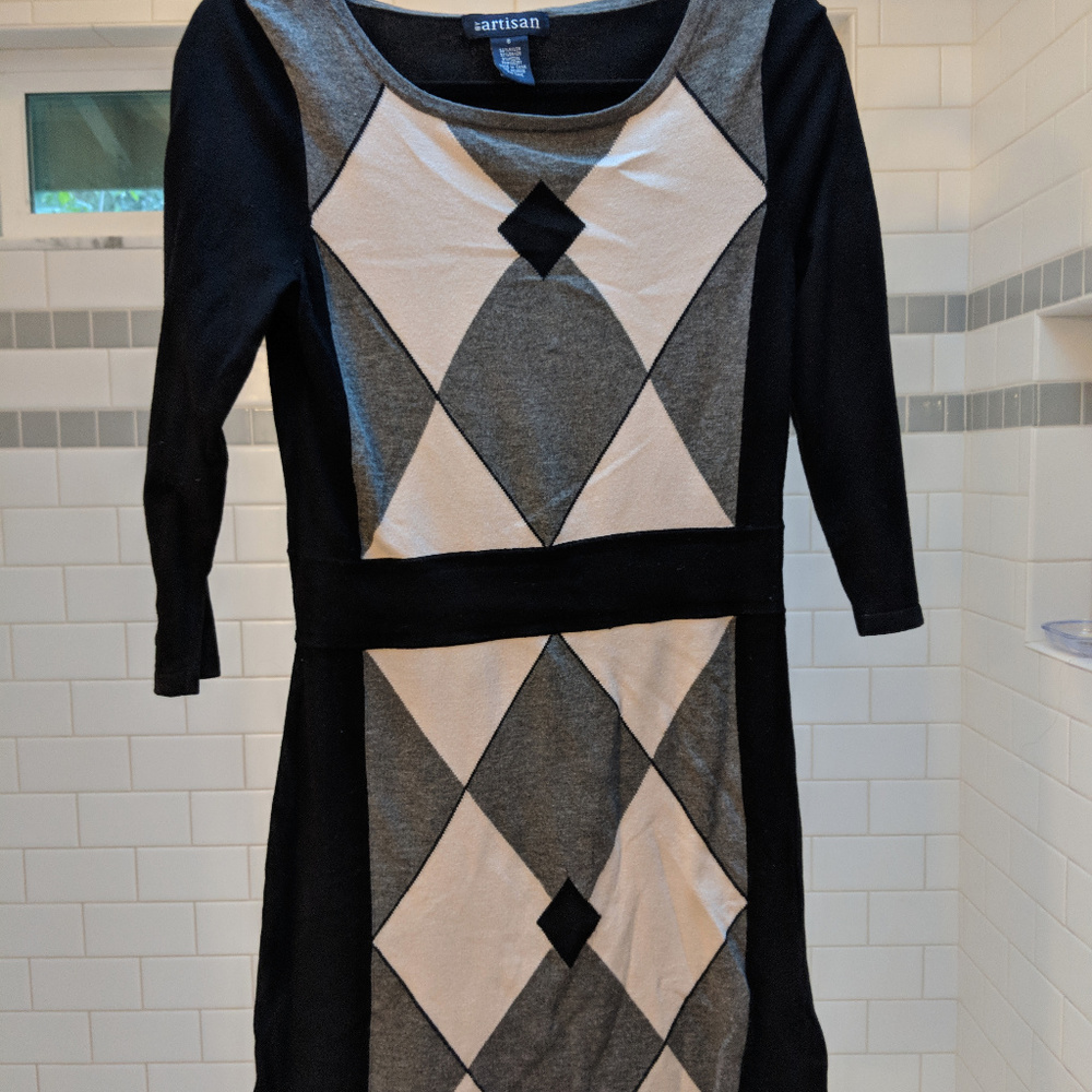 Argyle Sweater Dress